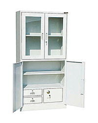 HY-A017平分對(duì)開(kāi)內(nèi)密碼玻璃柜